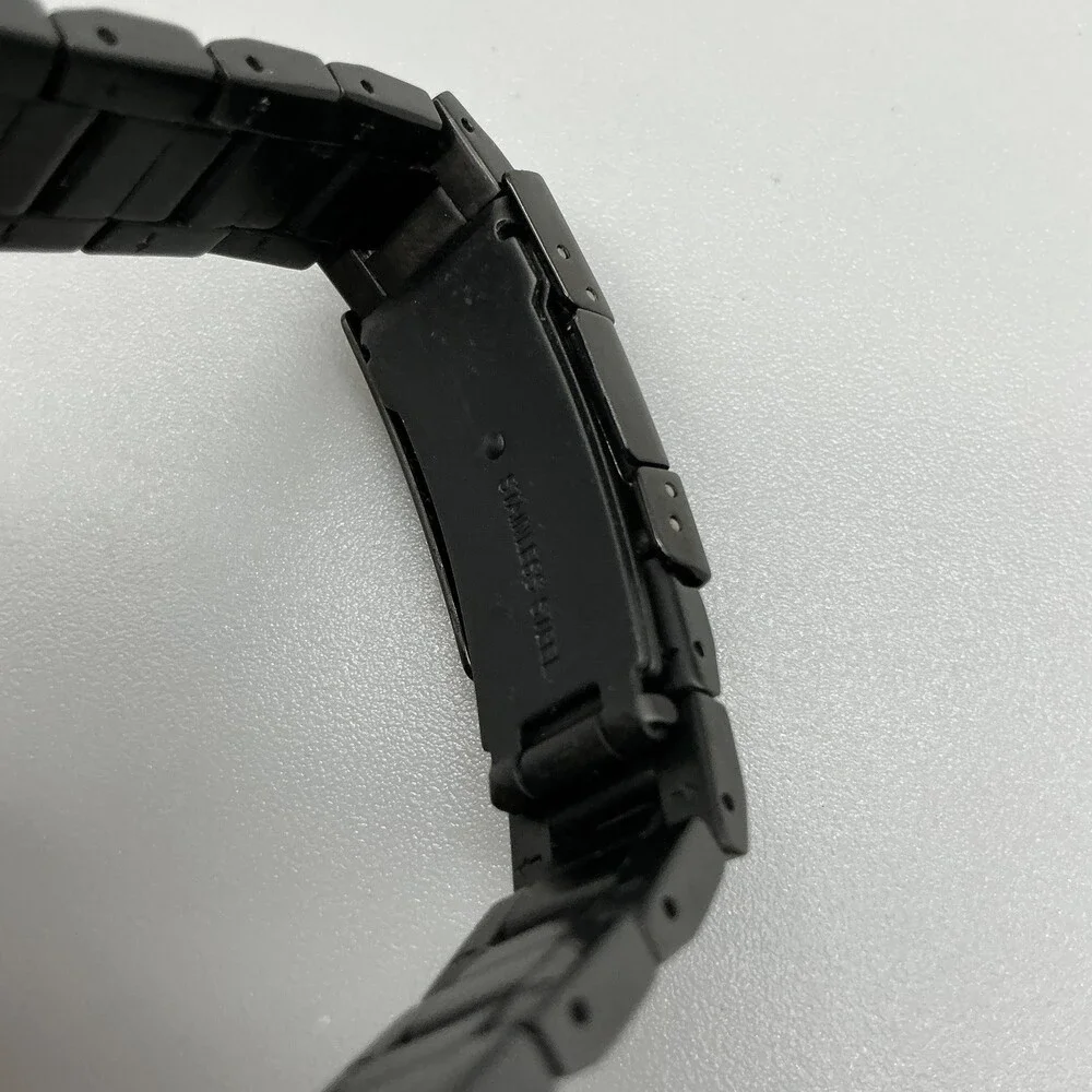 Fossil Womens Watch 28mm Black Dial Stainless Crystals Date New Battery 6.75